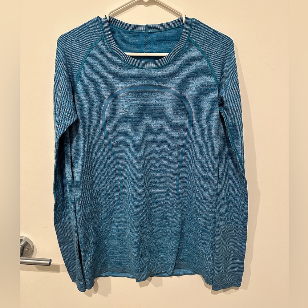 Lululemon Swiftly Tech Top Womens 10 Top Running Yoga Training Long Sleeve Crew